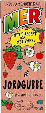 Mer 30 x 20cl Jordgubb Tetra pak