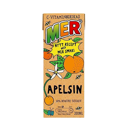 Mer 30 x 20cl Apelsin Tetra pak
