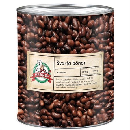 Svarta Bönor konserv 6 x 2,5kg