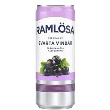 Ramlösa 20 x 33cl Svarta vinbär