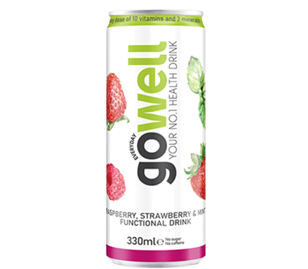 Gowell 24 x 33cl Raspberry & Strawberry