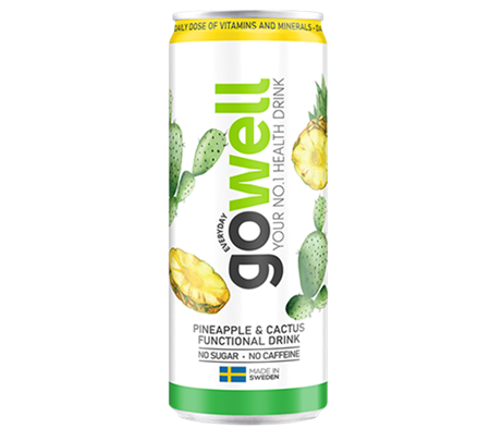 Gowell 24 x 33cl Pineapple & Cactus