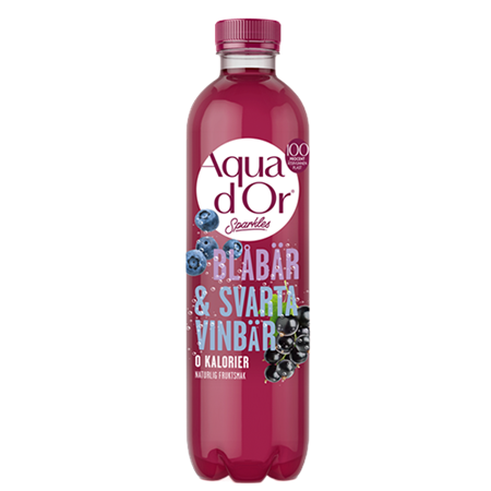 Aquador 12 x 50cl Blåbär&svartvinbär