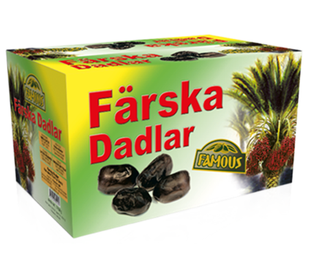 Färska Dadlar Famous 12 x 500g