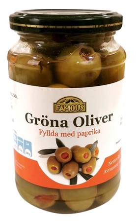 Oliver Gröna med paprika 12x370ml